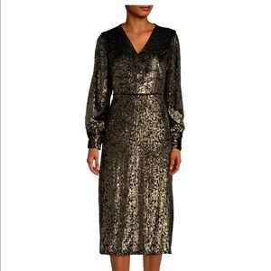 🆕 Elie Tahari Burnout Velvet Midi-Dress